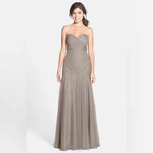 Jenny Yoo 'Ava' Cross Paneled Tulle Gown Size 6